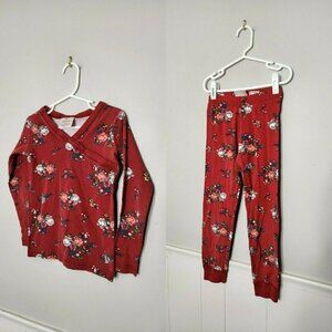 HANNA ANDERSSON Red Floral Pajamas